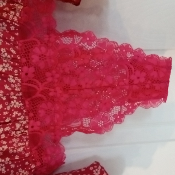 Pink Rose Viscose Free People Bodysuit - Picture 7 of 11